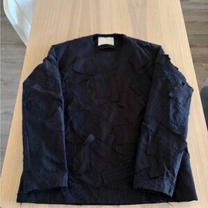 Men's Blue Patchwork Jacket
